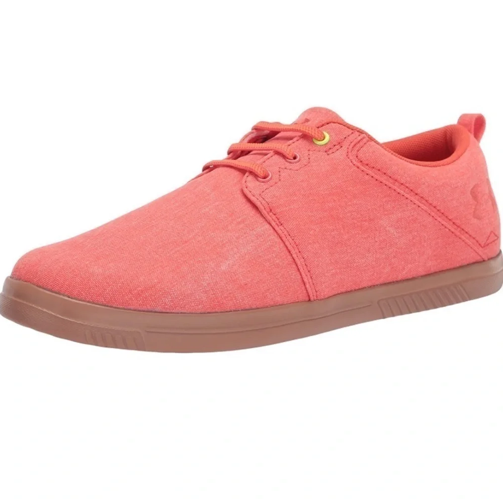 Under Armour New Size 5.5 Street Encounter Iv CNV Slides‎ Venom Red Uptown Brown